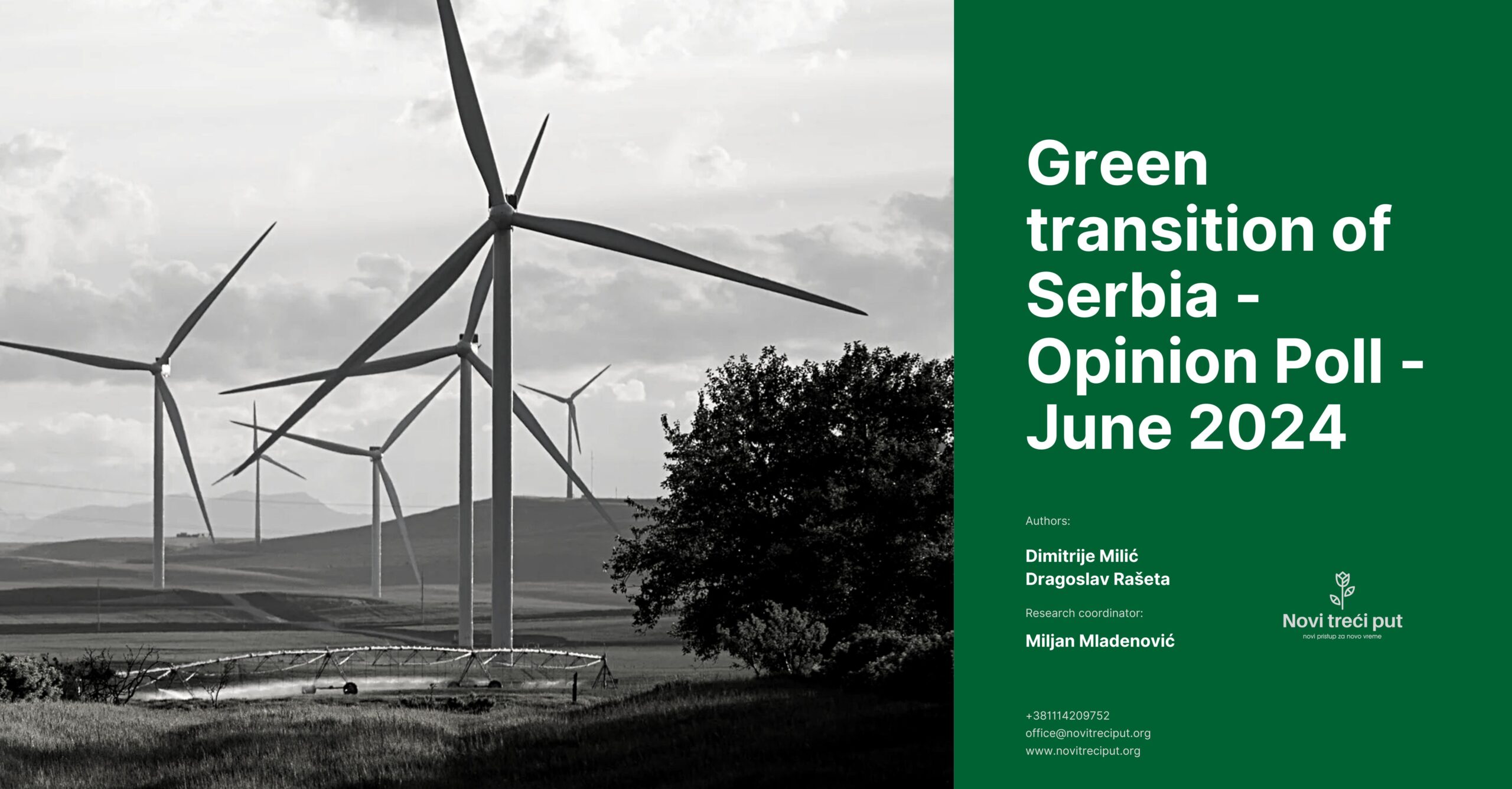 Green transition of Serbia - opinion poll - june 2024